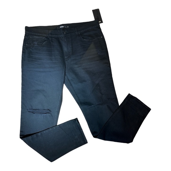 🔥 $225 Hudson Jeans Black Zack Skinny Size 40 40x32 🔥